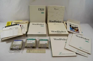 WordPerfect for Windows Draw + Upgrade 5.2 Package Books Manuals Discs Guides NM - Picture 1 of 11