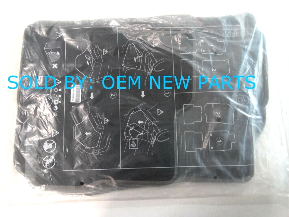 2014-2019 Chevrolet Sonic Carpet Floor Mat Set Front & Rear DARK GREY 95903747 Foto 1 de 4