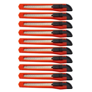 10 Bulk kleine rote Allzweckmesser Box Cutter Abknappklinge 9 mm Klinge - Bild 1 von 9