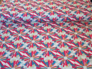 Cotton fabric- Lei Burst Plumeria - Aura -Art gallery fabric by the yard - Picture 1 of 5