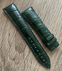 Blancpain Watch Strap Padded Crocodile  Dark English Green 20 X 16 Swiss Genuine