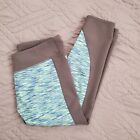 Fabletics Leggings Womens Medium Gray Blue Mid Athletic Workout Workout Active