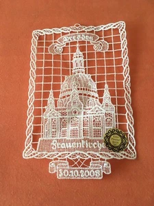 Fensterbild Dresdner Frauenkirche Echt Plauener Spitze - Bild 1 von 3