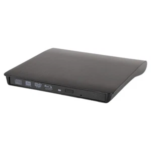 USB 3.0 SATA Zewnętrzny odtwarzacz DVD CD-ROM RW, obudowa napędu optycznego (czarna) - Zdjęcie 1 z 11