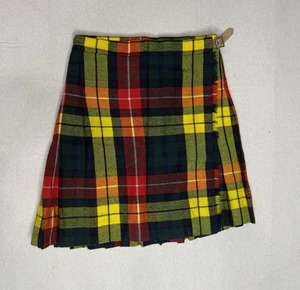 Bermuda vintage Smith’s tartan a quadri misto lana minigonna preppy anni ’70 10 E1 - Foto 1 di 11