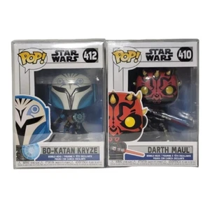 Funko Pops Star Wars Bo-Katan Kryze-612 And Darth Maul-410 - Picture 1 of 4