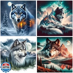 Axquilon 4er Pack Diamond Art Kits für Erwachsene - Wolf Diamond Painting Kits für  - Bild 1 von 5