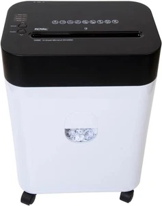 Royal Shredder Micro-Cut Paper Shredder, 14-Sheet, Black/White Black  - Picture 1 of 5