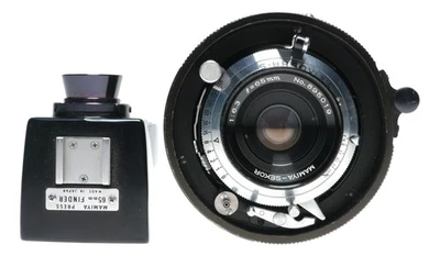 Prensa universal Mamiya-Sekor 1:6,3 f=65 mm gran angular con buscador raro 6,3/65 mm Foto 1 de 4