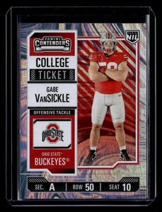 GABE VANSICKLE 2025 Panini Ohio State Buckeyes NIL SILVER SWIRL #009/199 - Picture 1 of 2