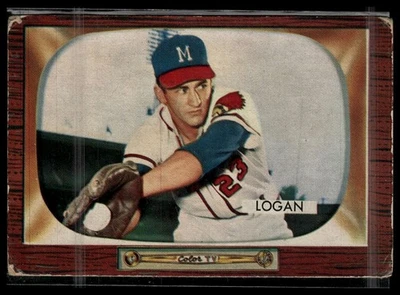 1955 Bowman #180 Johnny Logan - Image 1 of 2