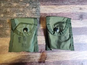 US Military OD Green First Aid/Kompass Pouch 8465-00-935-6814 (2 Pouches)  - Bild 1 von 3