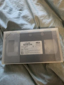 The Land Before Time VHS Animated MCA Home Video 1989 No Slip Cover, Clear Case - Picture 1 of 2