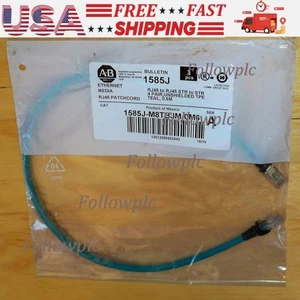 Allen-Bradley RJ45 to RJ45 EtherNet Patchcord 1585J-M8TBJM-0M6 NEW US Free Tax - Picture 1 of 5