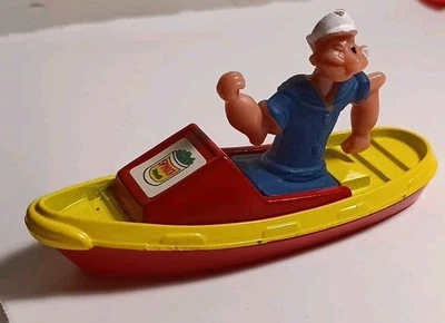 Vintage CORGI POPEYE THE SAILOR MAN Barco Diecast Feito na Grã-Bretanha Espinafre - Imagem 1 de 4