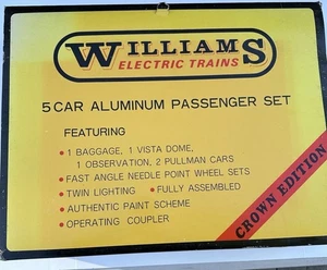 NEU Williams SP Daylight Aluminium 15" 5 Wagen Personen-Set - Spur O - Bild 1 von 7