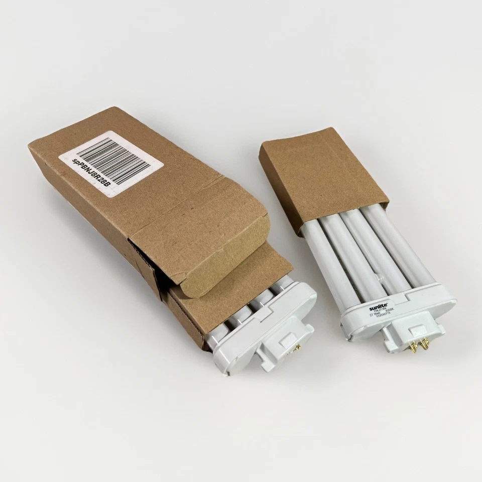 SUNLITE FML 27W 3000K Warm White Quad Tube GX10Q-4 4Pin Base Fluorescent Bulb - Image 1 of 4