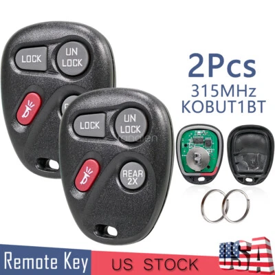 2 Replacement KOBUT1BT For Chevrolet Blazer 1998-2001 Remote Keyless Key Fob 4B — 第 1/4 张图片