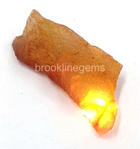 Piedra preciosa suelta certificada áspera sin cortar zafiro amarillo natural teñido 39,55 quilates 5ARR - Imagen 1 de 4