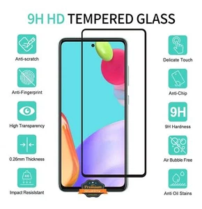 For Revvl 6X Pro 5G Tempered Glass Screen Protector Full Cover Edge Black Cover - Picture 1 of 7