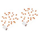 2 Sets Outdoor Decor Home Accessories Halloween Wooden Bead Light String Post