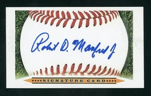 Robert Manfred MLB Baseball Commissioner Signed 3x5 Index Card E27872 - Picture 1 of 1