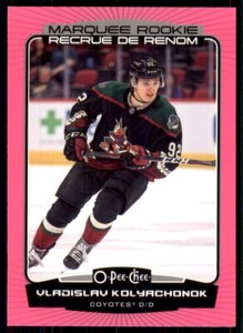 22-23 O-Pee-Chee Marquee Rookies Base Neon Pink #550 Vladislav Kolyachonok /75