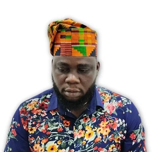 Kente Yoruba Kufi Hat #2 | African Print Men Traditional Fashion Kente Cap - Picture 1 of 5