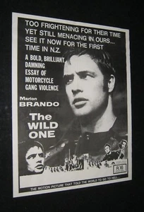 Original MARLON BRANDO THE WILD ONE NEW ZEALAND DAYBILL - Picture 1 of 1