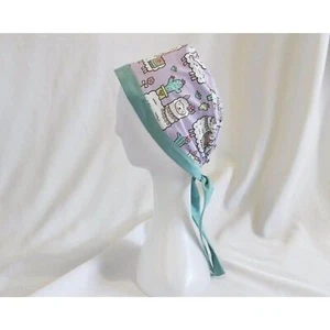 Lavender Alpacas Surgical Scrub Cap Chemo Dentist Hat - Picture 1 of 5