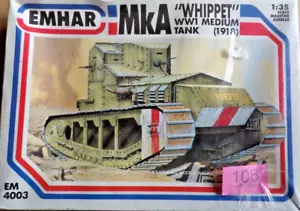 EMHAR  MkA 'WHIPPET' MEDIUM TANK WW1 1/35 - Picture 1 of 1