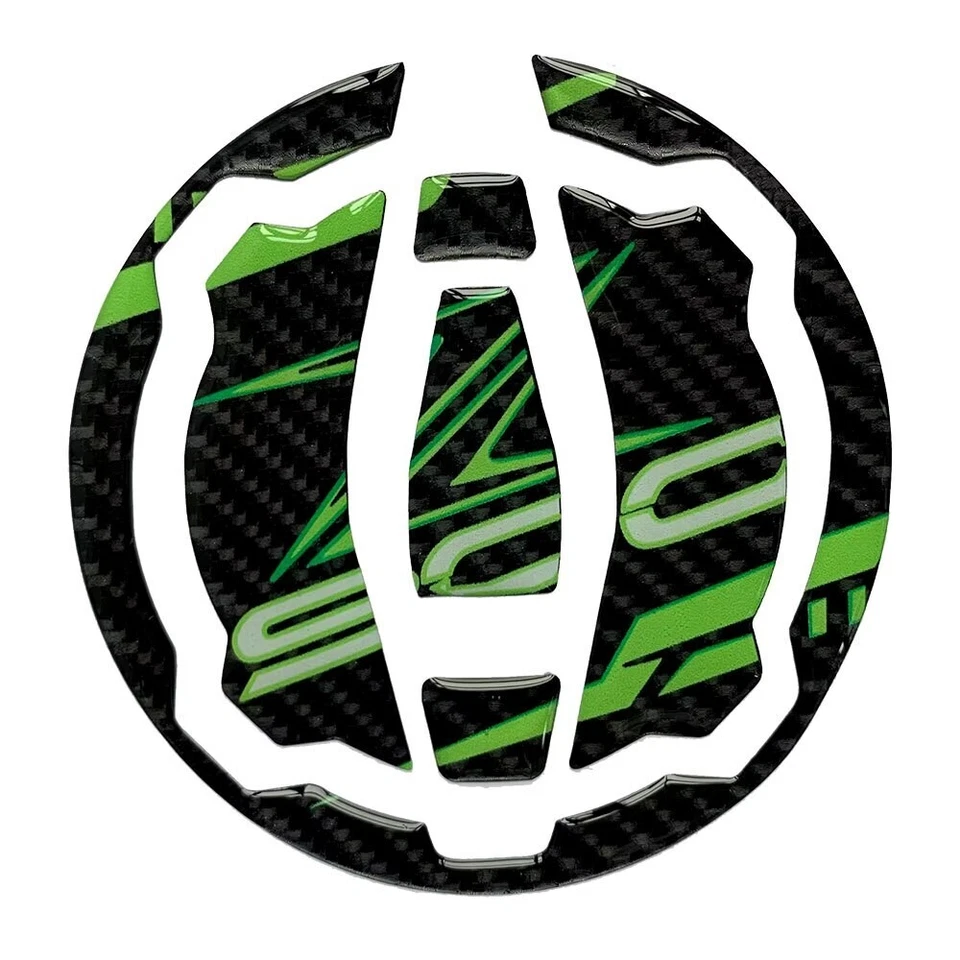 Крышка топливного бака Ninja 650/ER6F Z900 R 2017 Versys X300 наклейка крышка черная и зеленая - Изображение 1 из 1