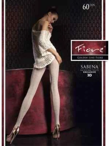 4 x FIORE "Sabena" 3D-Feinstrumpfhose, 60 DEN, Schoko Gr. II sehr schickes braun - Bild 1 von 1