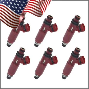 Set of 6 Fuel Injectors For 2001-2002 Mitsubishi Montero 3.5L 195500-3970 - Picture 1 of 9