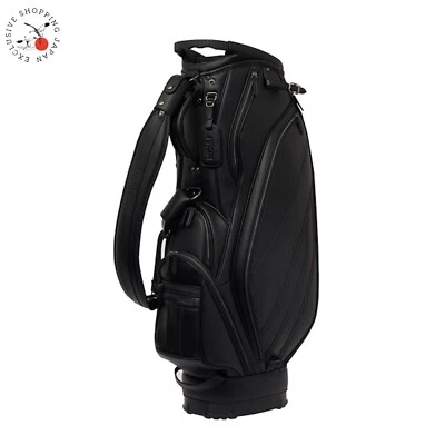 PRGR Golf Premium Model Cart Bag 9 x 47in 4.0kg 2025 Men Divider Shoulder Black  - Image 1 of 4