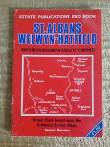 ST ALBANS WELWYN-HATFIELD,UK.ESTATE PUBLICATIONS RED BOOK OF MAPS*THD4 - Bild 1 von 4
