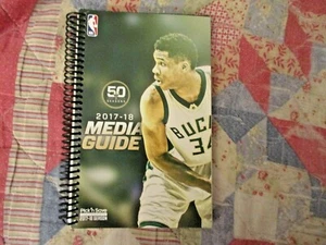 2017-18 MILWAUKEE BUCKS MEDIA GUIDE Yearbook GIANNIS ANTETOKOUNMPO 2018 Program - Picture 1 of 12
