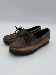 Ralyx Mephisto Hurricane Boat Walking Shoes Tan Leather Mens US7 Womens US9 EU39 - Picture 1 of 15