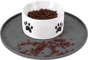 Silicone Pet Food Mat - Waterproof Dog Food Bowl Mat Cat Feeding Mat Thicker Pet - Picture 1 of 12