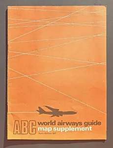 ABC World Airways Guide MAPPA SUPPLEMENTO 24 pagine con mappe di rotta mondiali 1977 - Foto 1 di 7