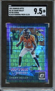 2022 Optic Champ Bailey Black Pandora /25 SGC 9.5 - Picture 1 of 1