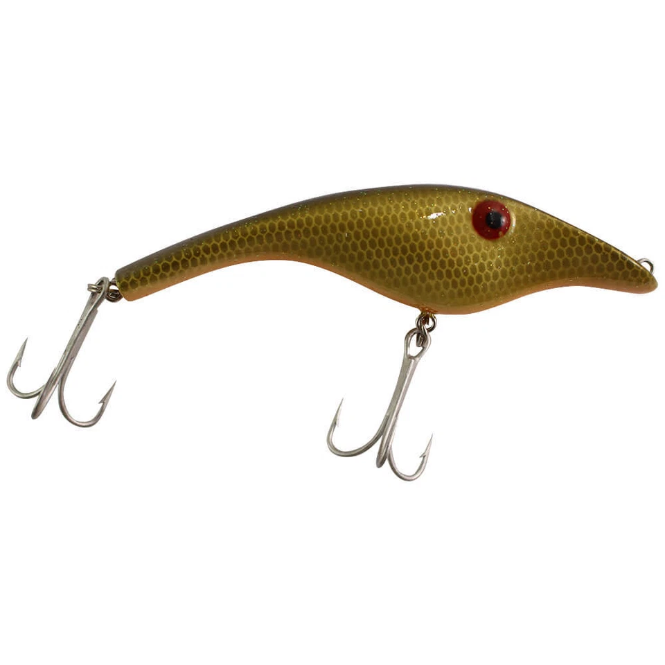 Zalt 11 Wobbler 62 Gold Grün Angelköder Kunstköder Köder Hechtwobbler Jerkbait - Bild 1 von 1