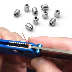 Cuchillo de eje de parada de acero pasador de tope de tornillo hágalo usted mismo para cuchillo plegable Bugout 535 hecho en banco - Imagen 1 de 14