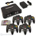 N64 / Nintendo 64 - Konsole + Smash Brothers + 4 Controller + Zub.