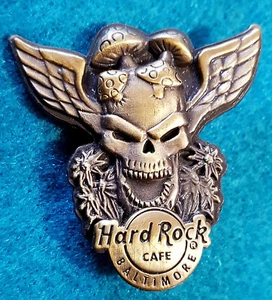 BALTIMORE BRONZE 3D WINGED SKULL SERIES MUSHROOMS TOADSTOOLS Hard Rock Cafe PIN - Picture 1 of 1