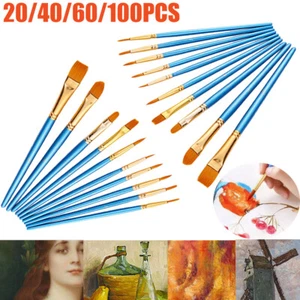 20/40/80/100PC Best Model Miniature Paint Brushes Small Detail Art Paint Brush - Picture 1 of 15