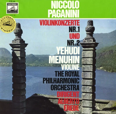 PAGANINI Violin Concertos 1 & 2 MENUHIN EREDE EMI STE-91183 W/G (ASD-440) EX - Image 1 of 3