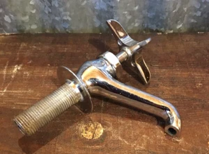 Vintage Sink Faucet Antique Wall or Pedestal Sink Hot or Cold 1950s 60s Central - Picture 1 of 6
