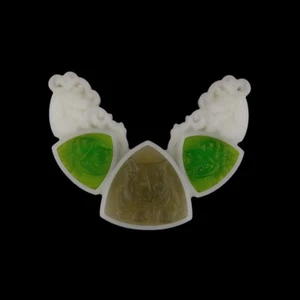 Carved Cat Dog Set Type Bead HC200014 - Picture 1 of 4