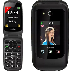 BNIB Beafon SL720 Silver Line Single SIM Black Factory Unlocked 2G GSM - Picture 1 of 3